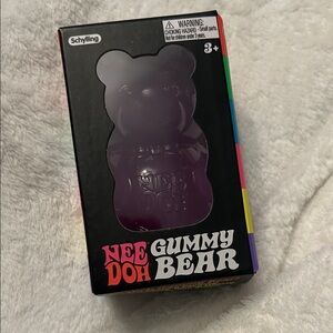 Nee Doh Purple Gummy Bear Toy